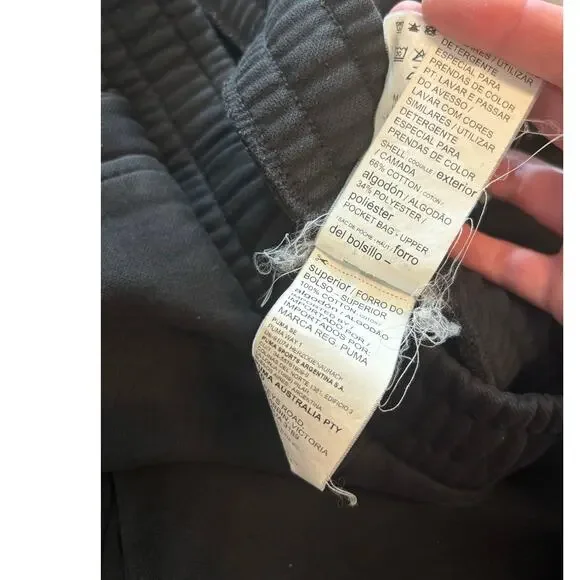 PUMA STRAIGHT LEG BLACK SWEATPANTS SIZE MEDIUM - Picture 7 of 7